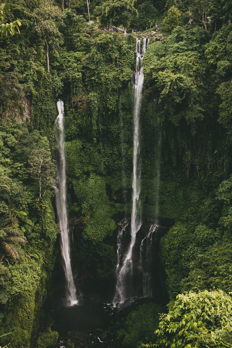 cascading waterfalls